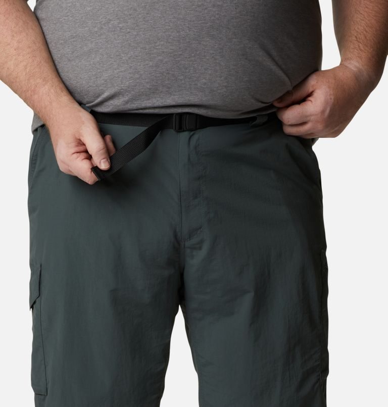 Men's Columbia Silver Ridge Cargo Shorts Black | Plus Size CA-K3150